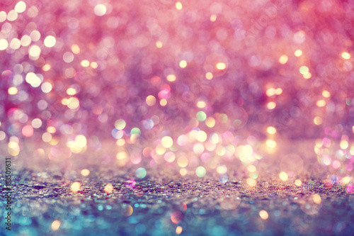 Beautiful abstract shiny light and glitter background photo