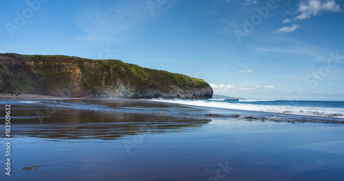 Santa Barbara Surf Beach in Sao Miguel  Azores  Portugal.