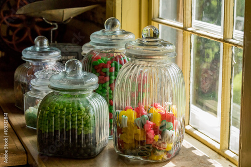 Vintage candie store jars