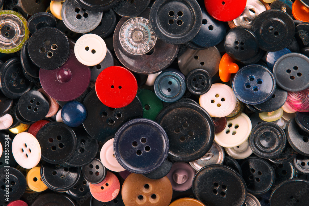 Background of old buttons of buttons Background of old buttons of buttons