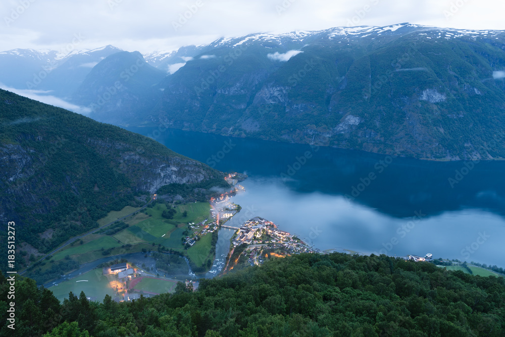 Waters of Aurlandsfjord, Norway