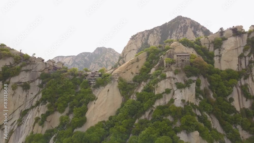 China Mt Huashan Aerial v4 Flying besides mountain ridges and buildings 5/17 China Mt Huashan Aerial v4 Flying besides mountain ridges and buildings 5/17