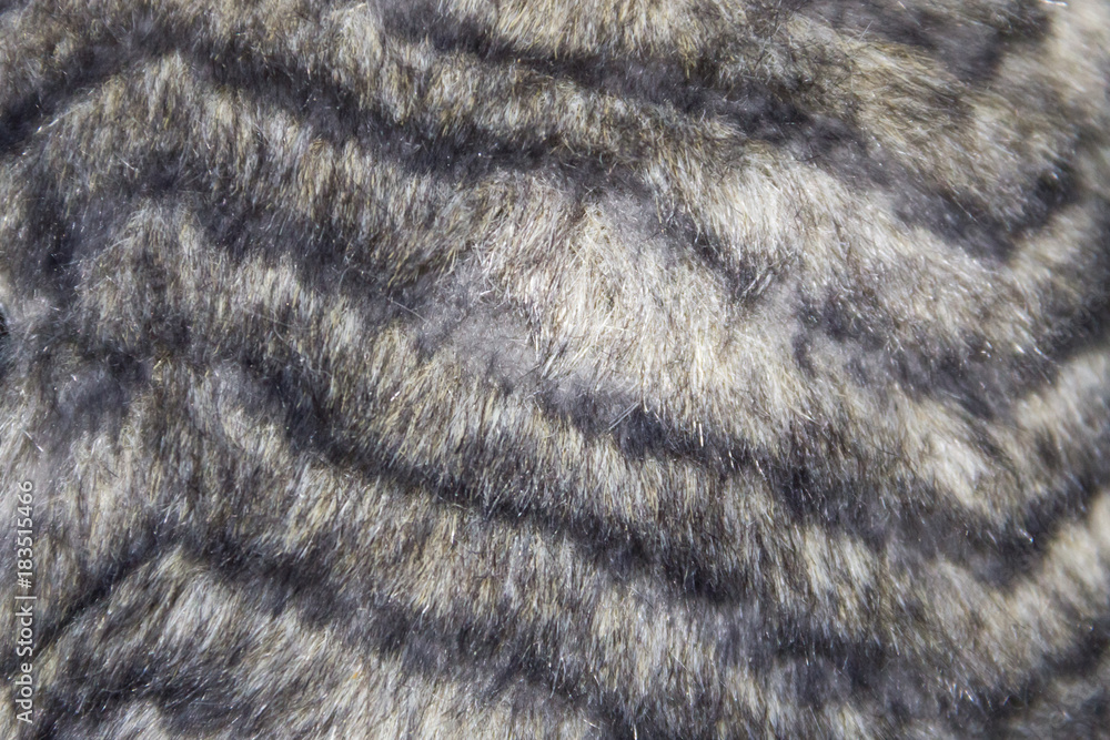 Grey faux fur texture for background Grey faux fur texture for background