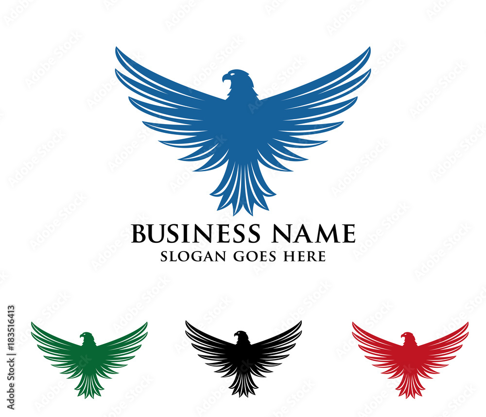 Obraz premium brave and bold eagle vector logo design 