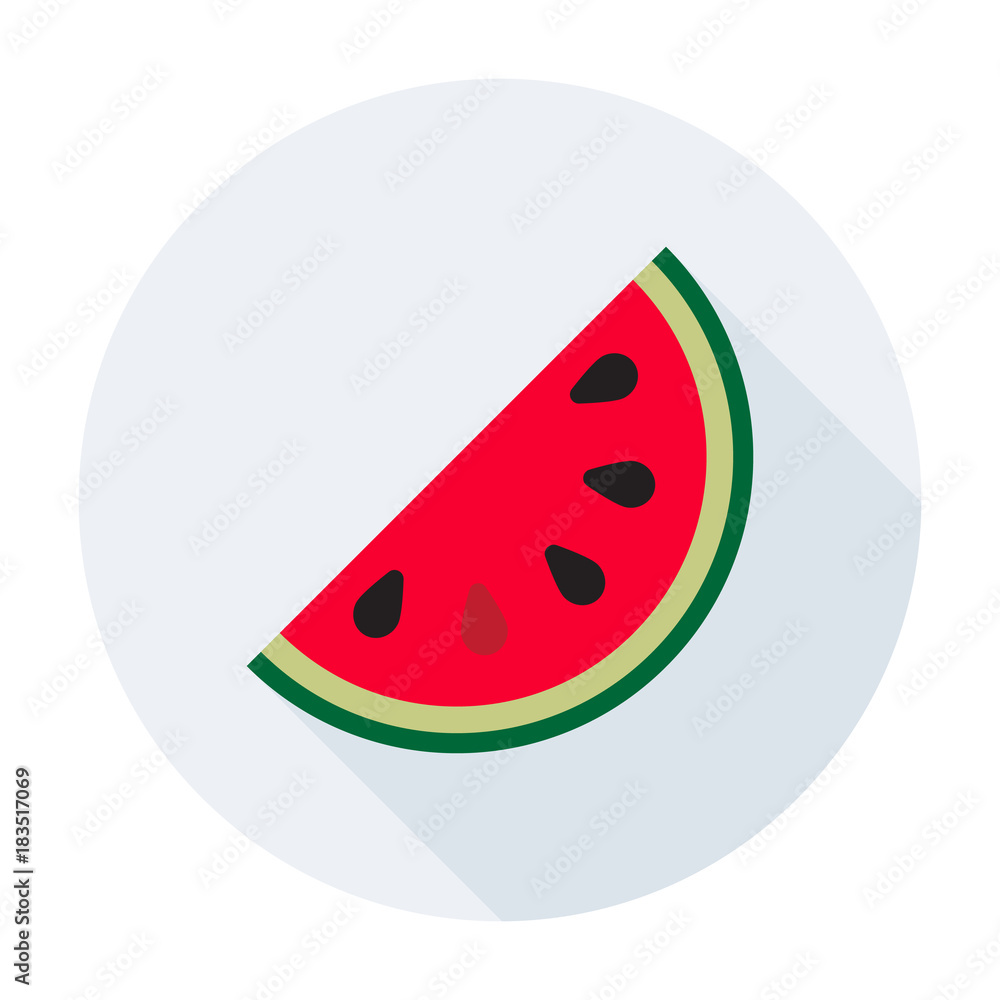 Watermelon Icon Flat Watermelon Icon Flat