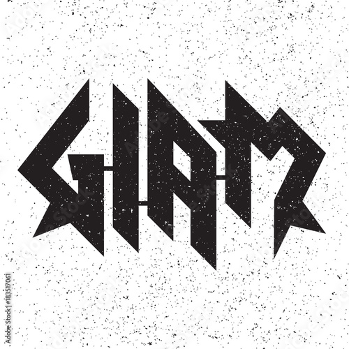 Glam Metal Grunge Emblem/Label