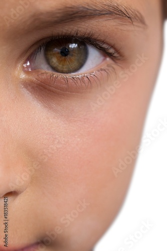 Boy with hazel eyes