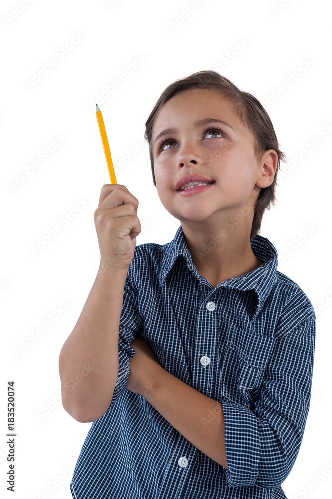 Boy standing against white background Boy standing against white background