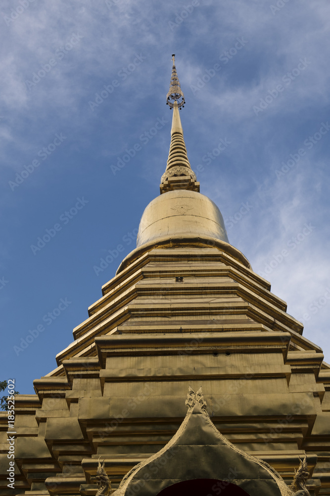 Fototapeta premium Temple Tower, Chiang Mai, Thailand