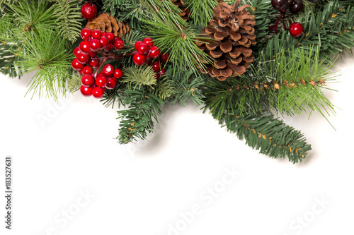Typical Christmas decorative garland
