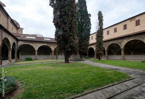 The courtyard of the monastery. Florence. Italy