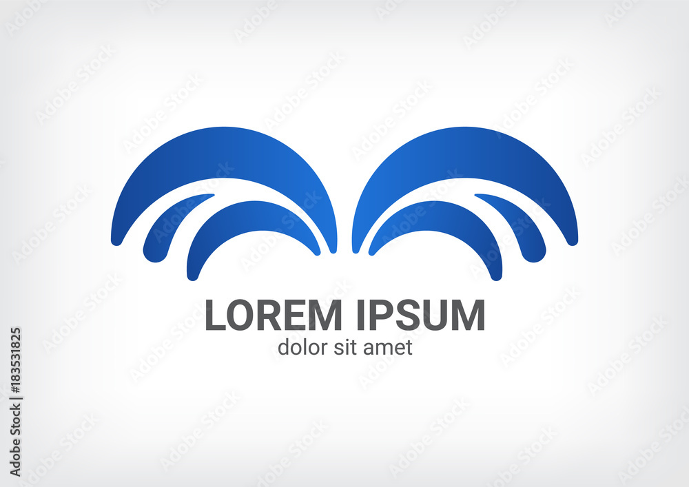 fountain vector logo design template, wave icon, spiral sign, twist symbol, vector illustration fountain vector logo design template, wave icon, spiral sign, twist symbol, vector illustration