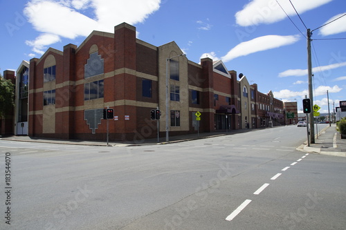 Deserted streets in Launceston,  Tasmania