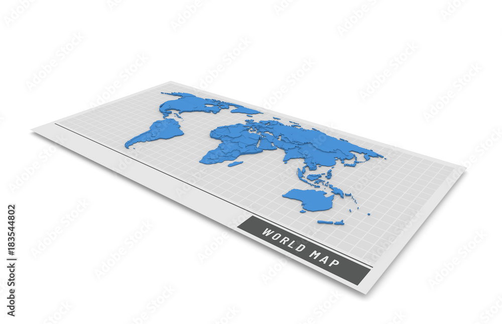 3D map of the world 3D map of the world