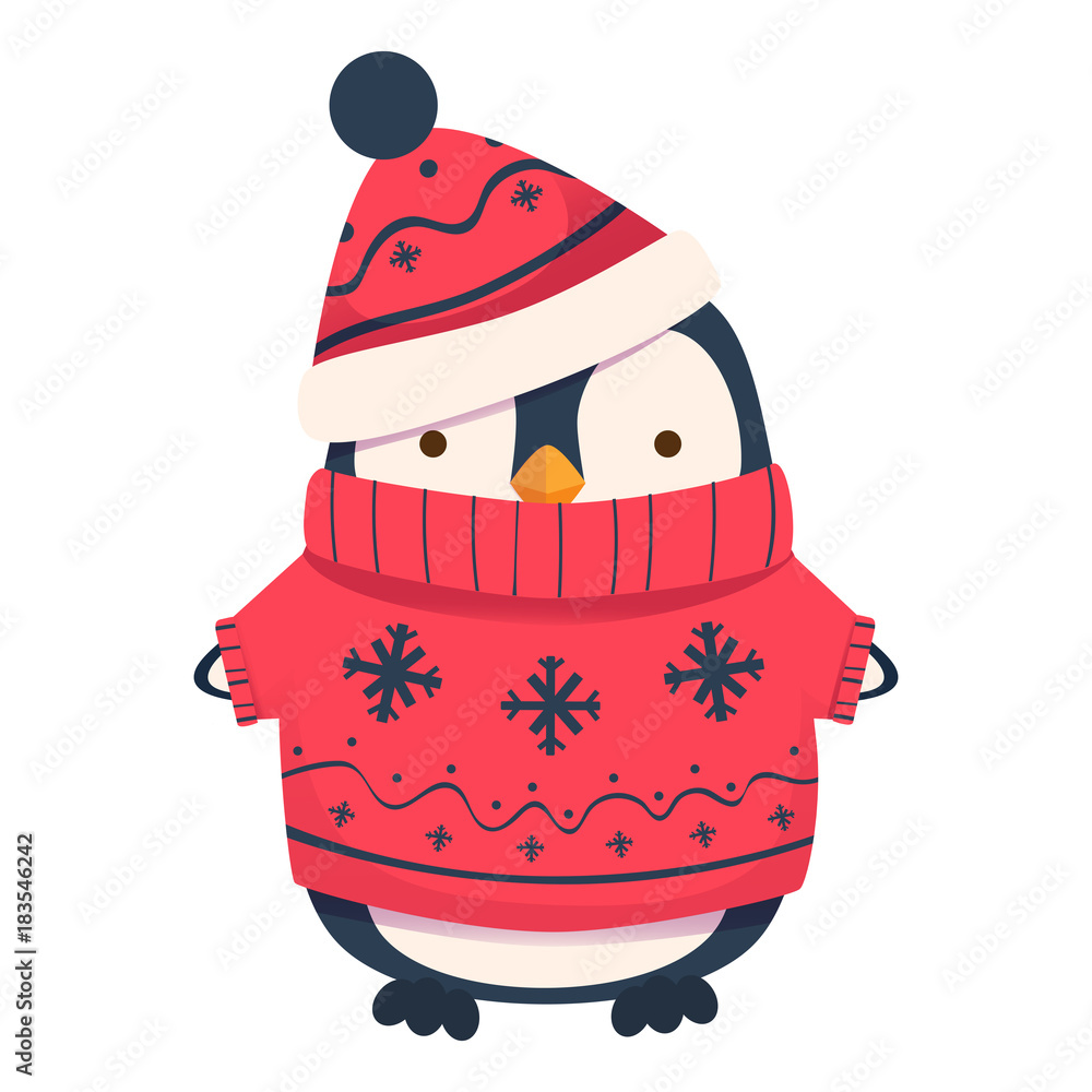 Obraz premium penguin cartoon illustration 1