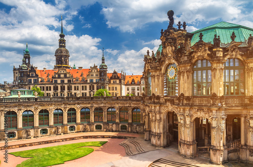 Dresden Cathedral of the Holy Trinity or Hofkirche, Dresden Castle in Dresden, Saxony, Germany © daliu