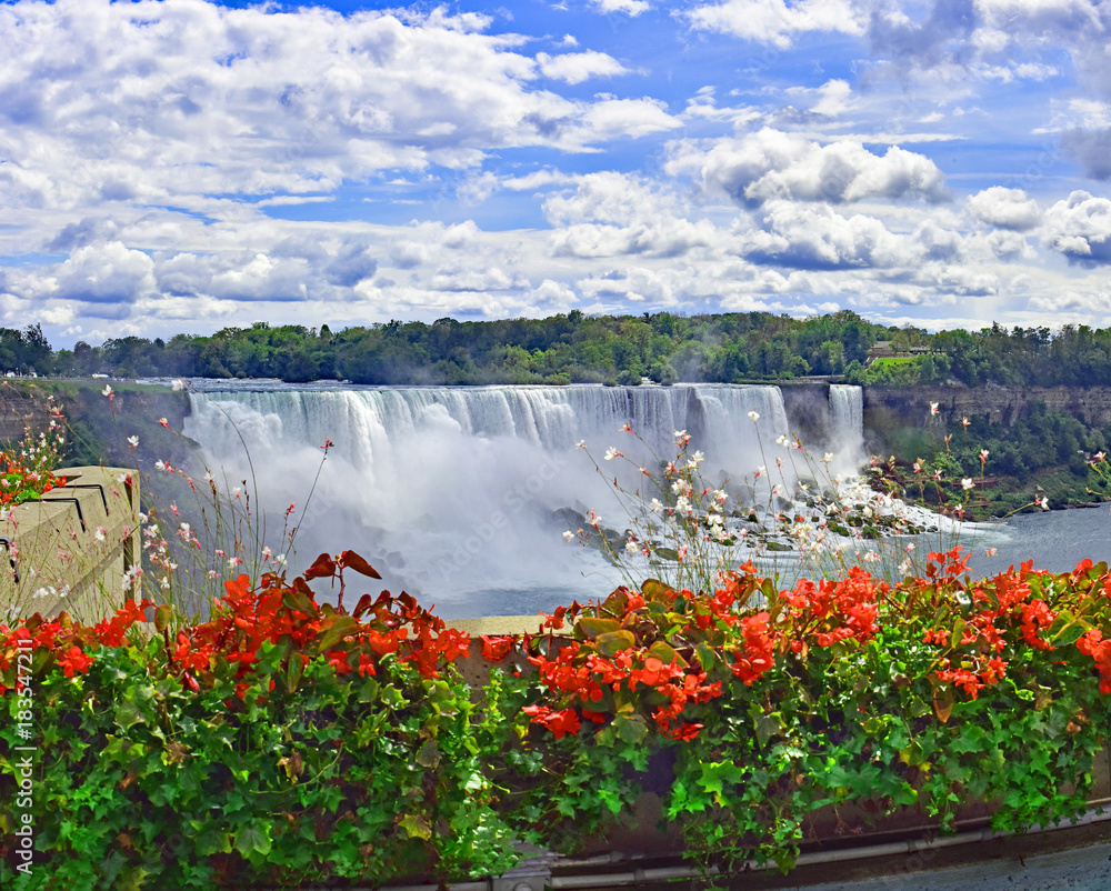 Fototapeta premium American Niagara Falls from the Canadian side.