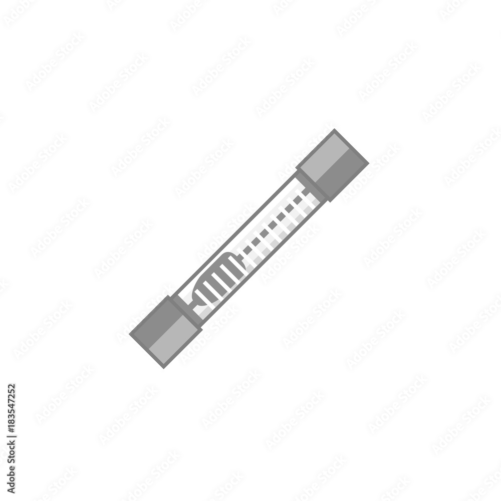 Scientific Gas Meter Tube - Laboratory materials icon 17. Flat design concept. Vector illustration. Scientific Gas Meter Tube - Laboratory materials icon 17. Flat design concept. Vector illustration.
