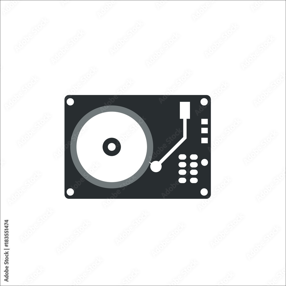 Gramophone icons. Vector Illustration Gramophone icons. Vector Illustration
