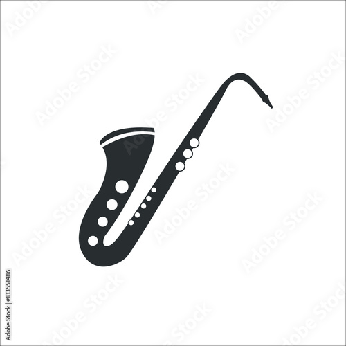 Saxophone icon. Vector Illustration