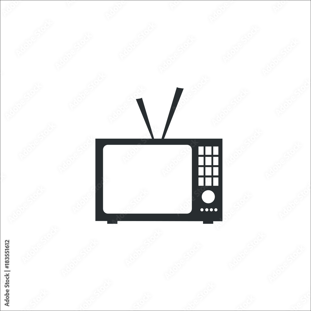 tv icon. Vector Illustration tv icon. Vector Illustration