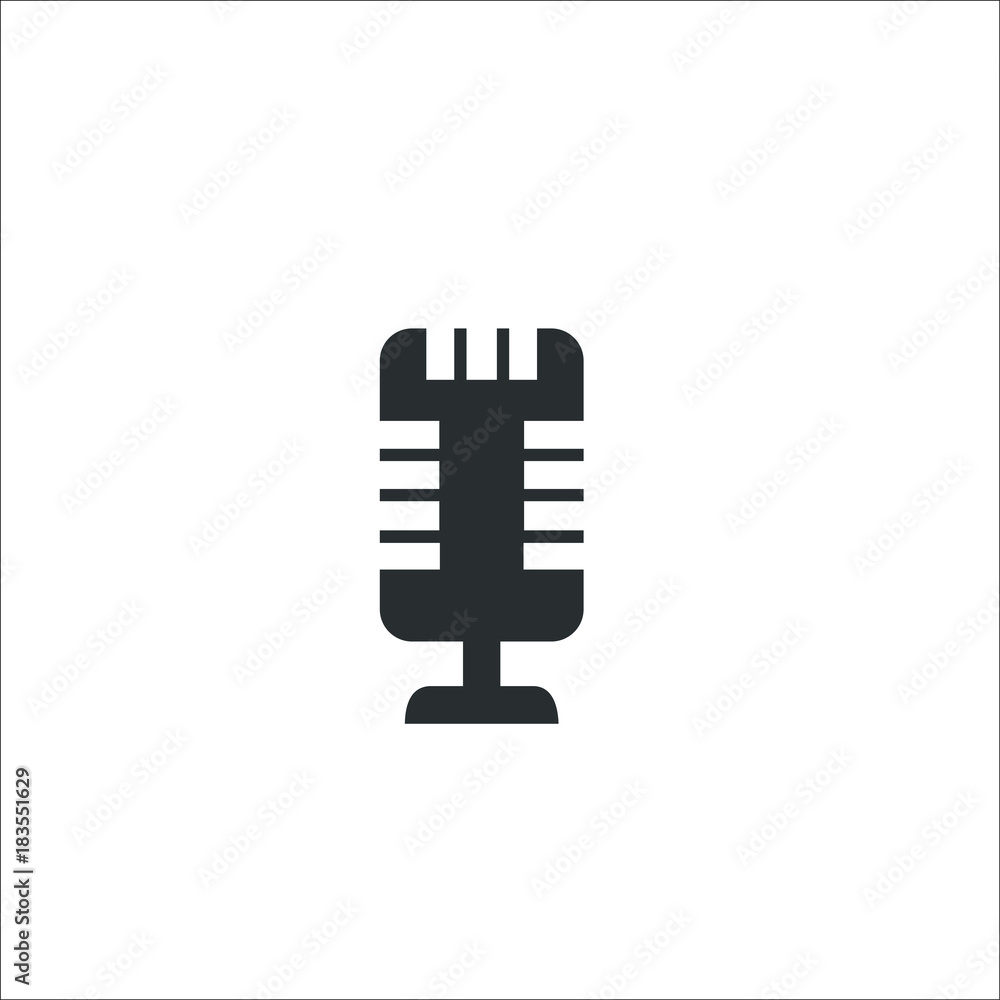 Microphone icon.. Vector Illustration Microphone icon.. Vector Illustration