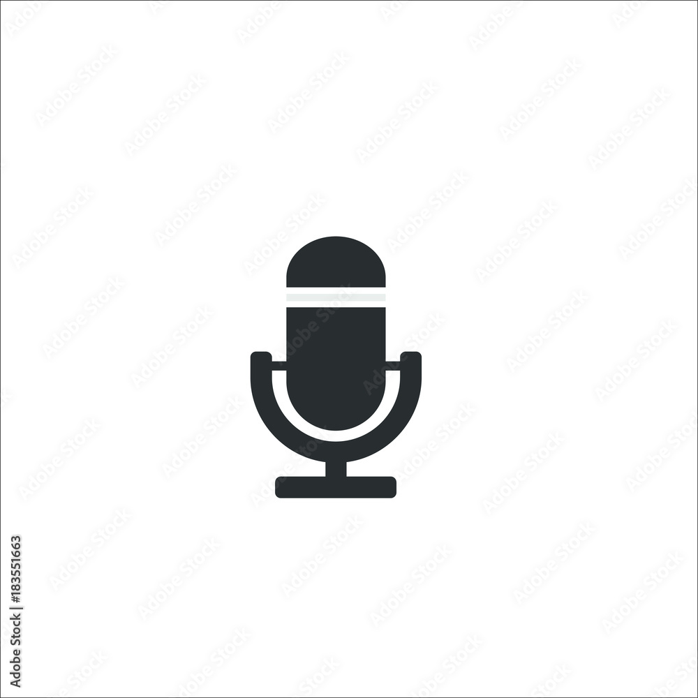 Microphone icon.. Vector Illustration Microphone icon.. Vector Illustration
