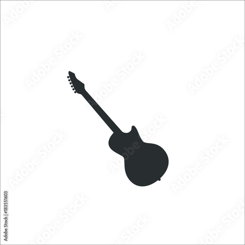 guitar icon. Vector Illustration