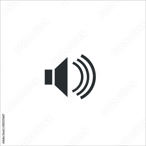 Volume control icon.High position