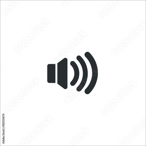 Volume control icon.High position