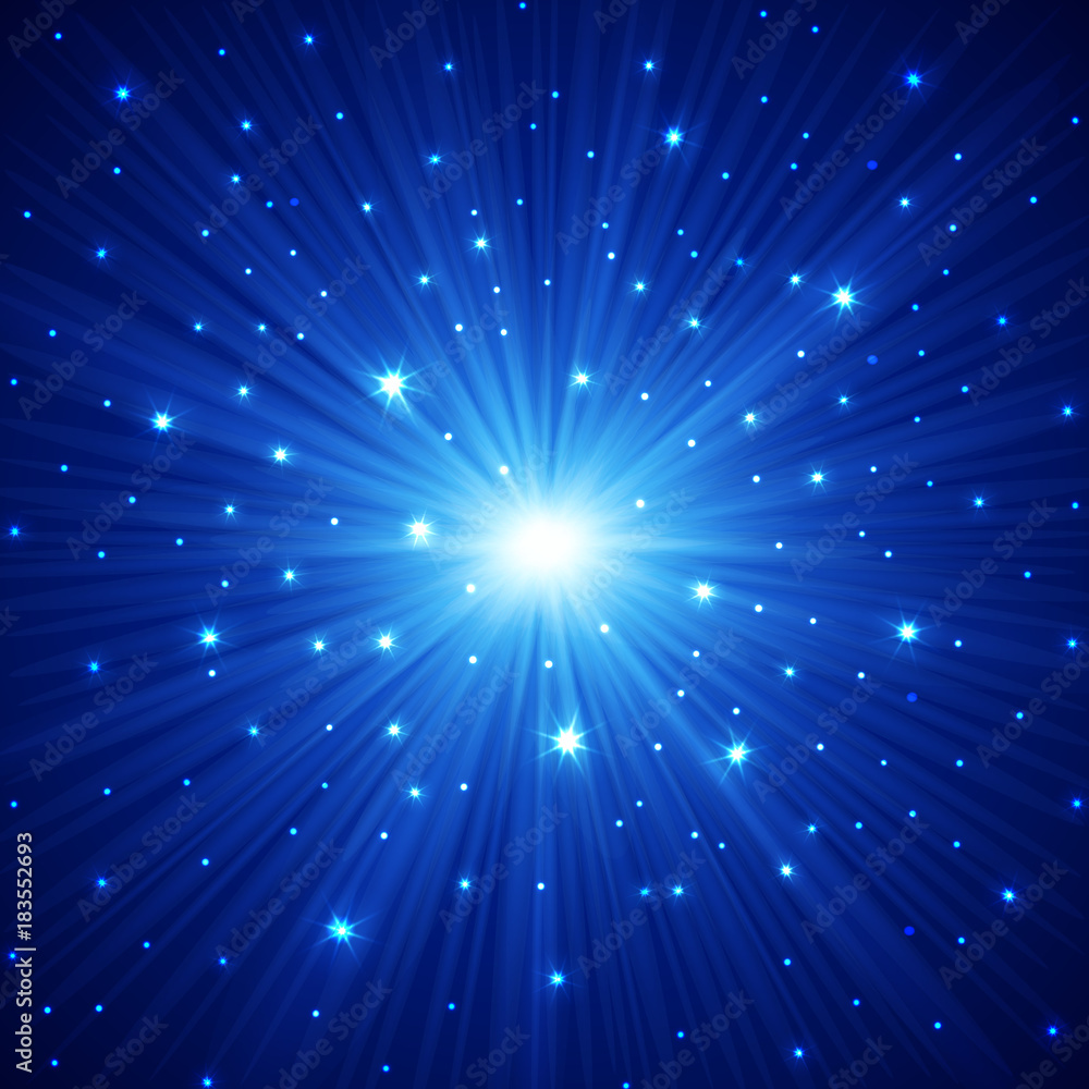 Abstract dark blue background with stars, vector illustration Abstract dark blue background with stars, vector illustration