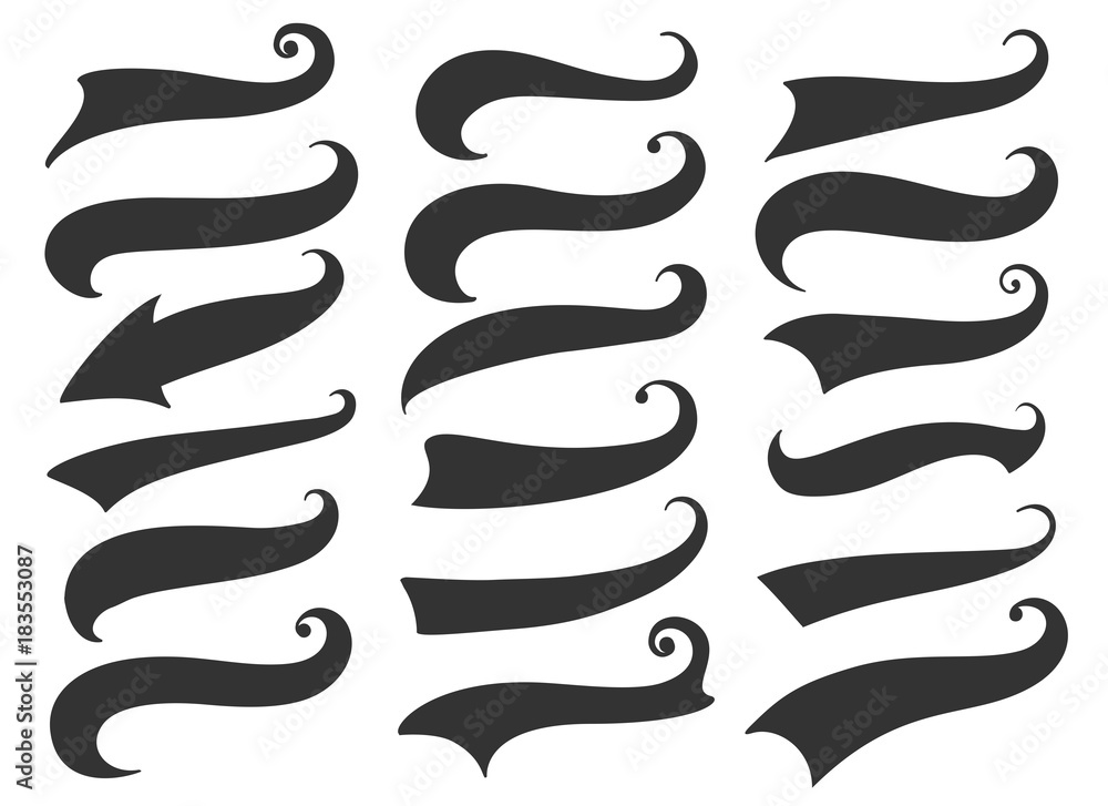 Swoosh logo element Royalty Free Stock SVG Vector