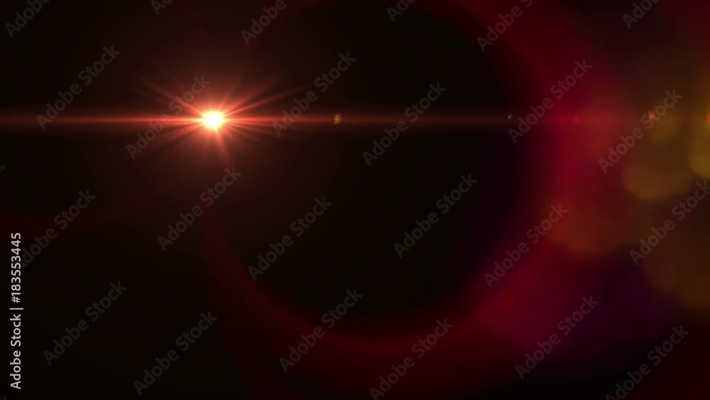 Abstract digital lens flare in black background horizontal frame video.Effect nature flare in space.
Abstract digital lens flare in black background horizontal frame video.Effect nature flare in space.