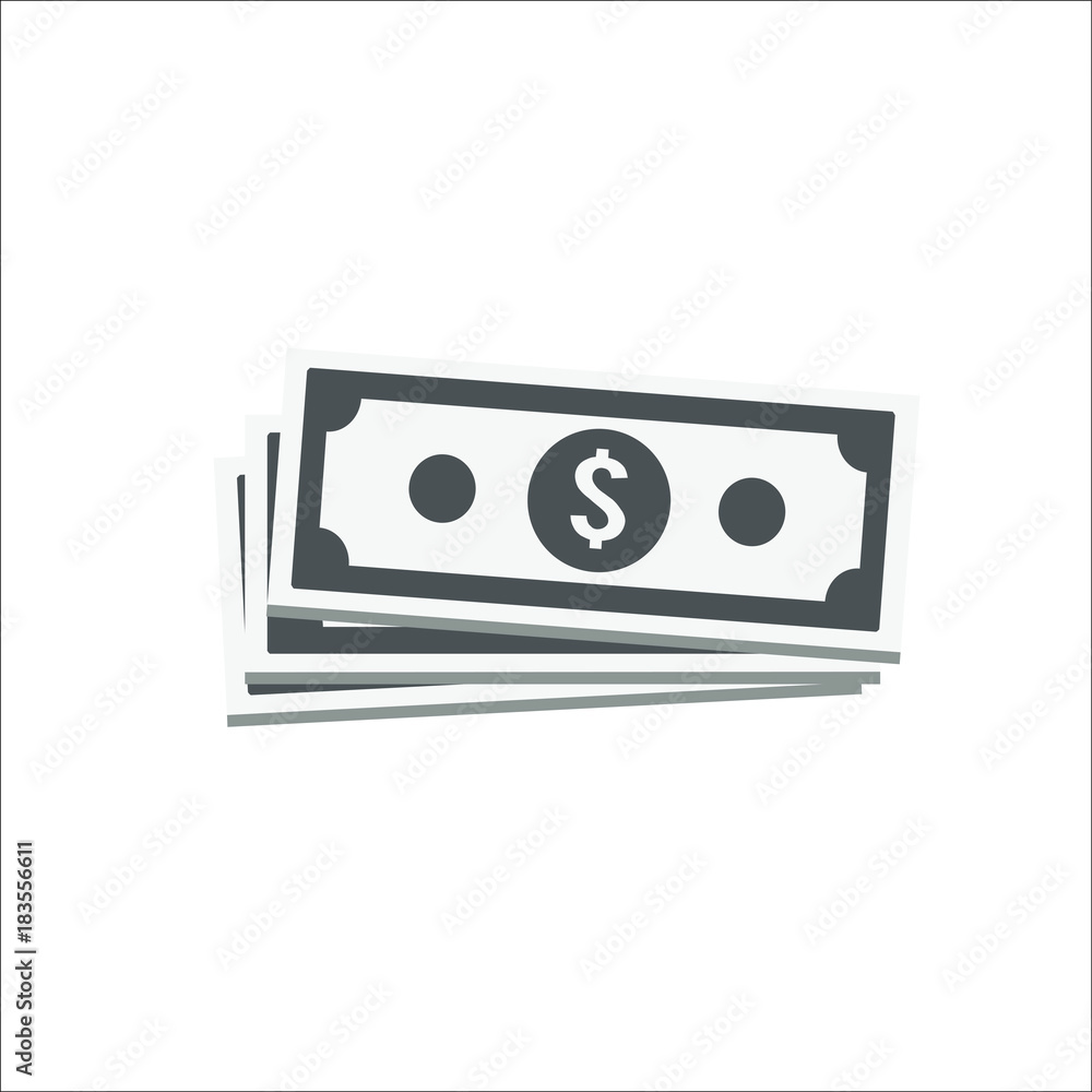 Money icon. Vector Illustration Money icon. Vector Illustration