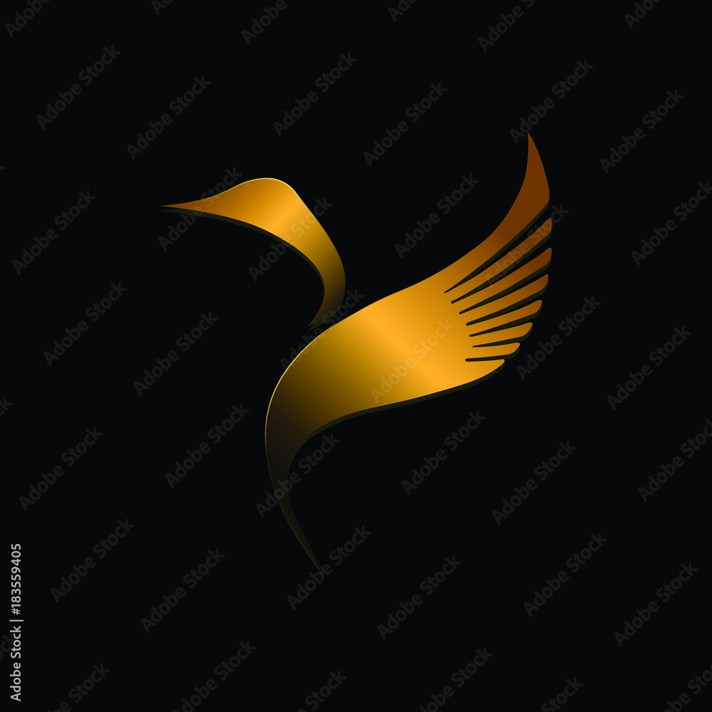 Swan Logo Gold for Your Company