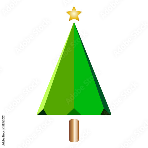 Abstract Christmas tree