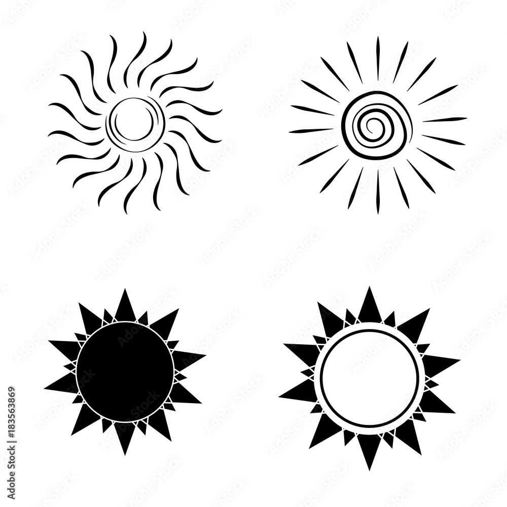 abstract sun shape abstract sun shape