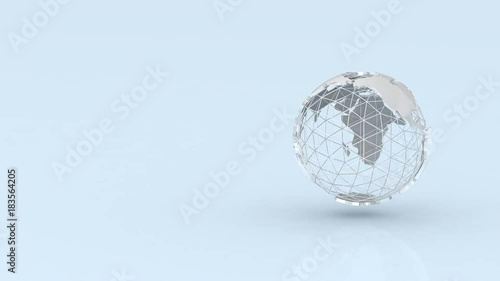 3d modeling globe rotation 360 degrees