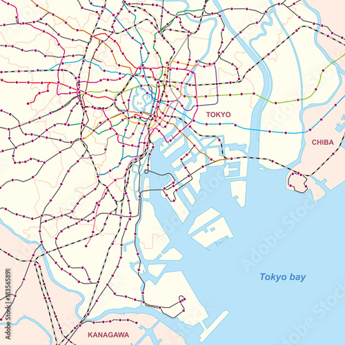 CentralTokyoTrainMap