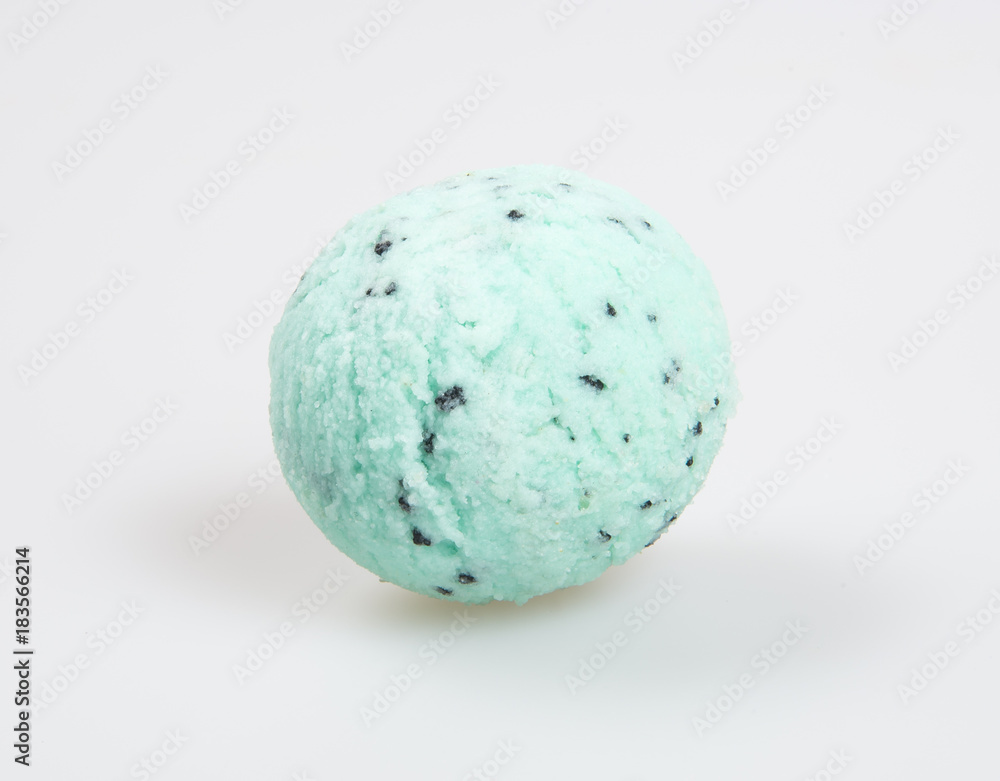 ice cream scoop or ice cream ball on the background. ice cream scoop or ice cream ball on the background.