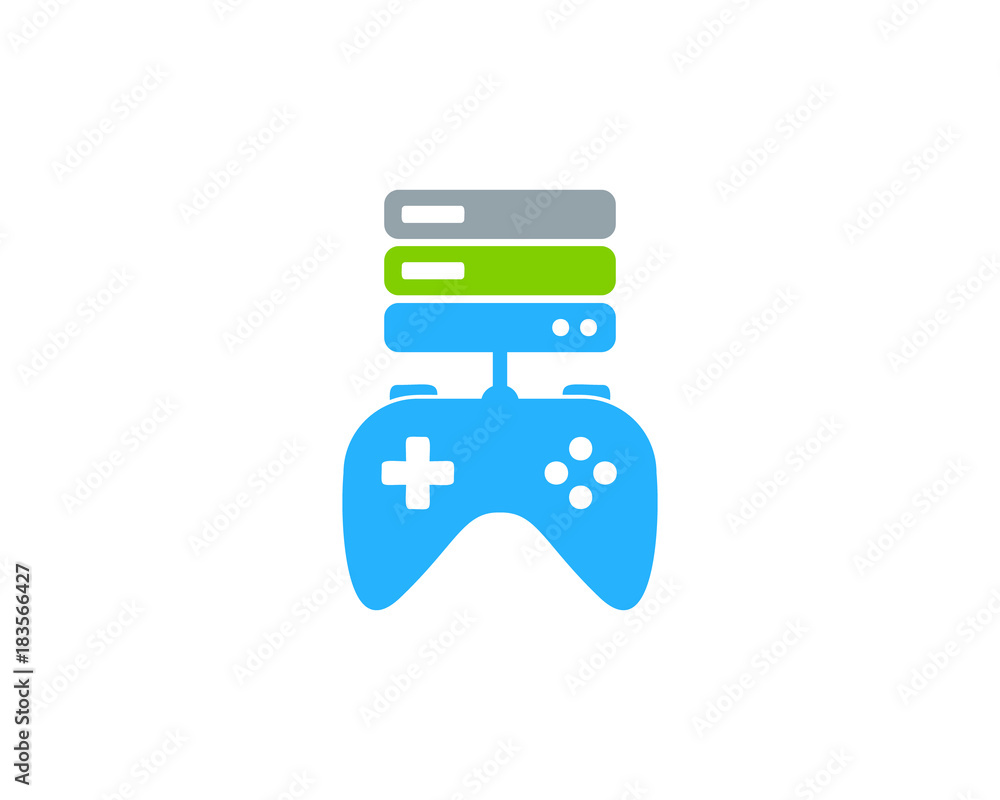 Server Game Icon Logo Design Element Server Game Icon Logo Design Element