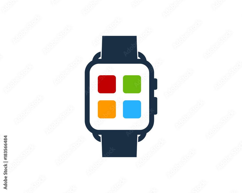 Smartwatch Icon Logo Design Element Smartwatch Icon Logo Design Element