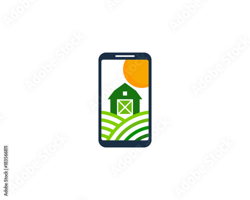 Wallpaper Mural Farm Smartphone Icon Logo Design Element Torontodigital.ca