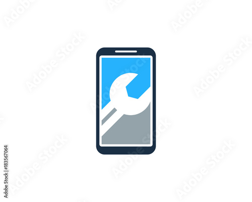 Smartphone Fix Icon Logo Design Element