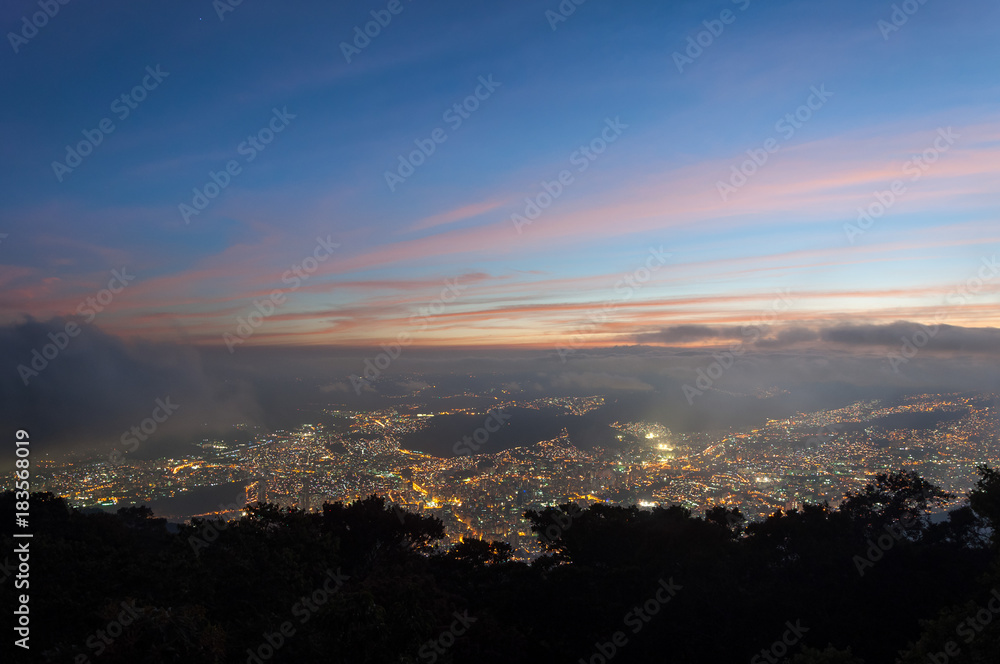 Beautiful Aerial view of Caracas city