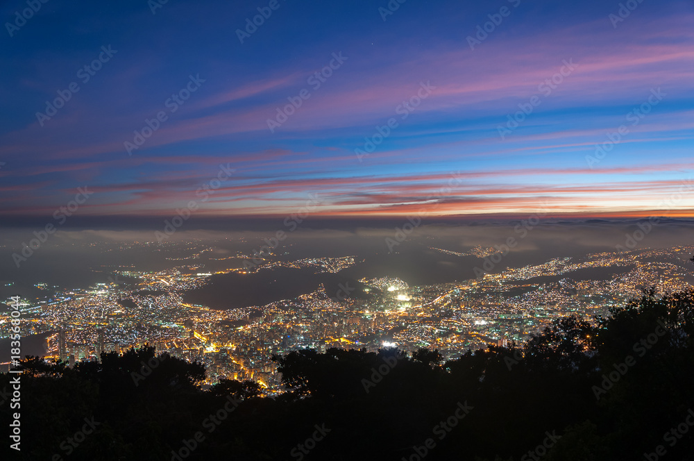 Aerial view of Caracas city