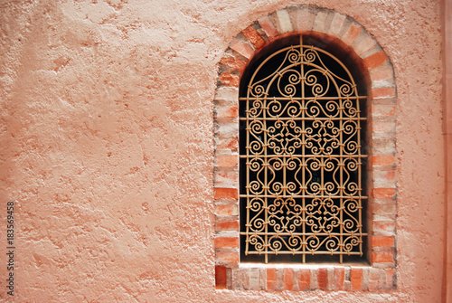 Decorated window in Majorelle Garden