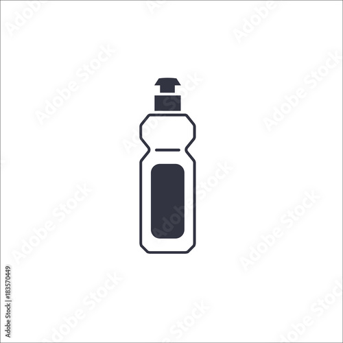Cleaning tools. Detergent icon. Vector Illustration photo