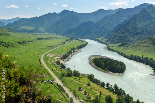View of Katun river. Altai Republic, Russia