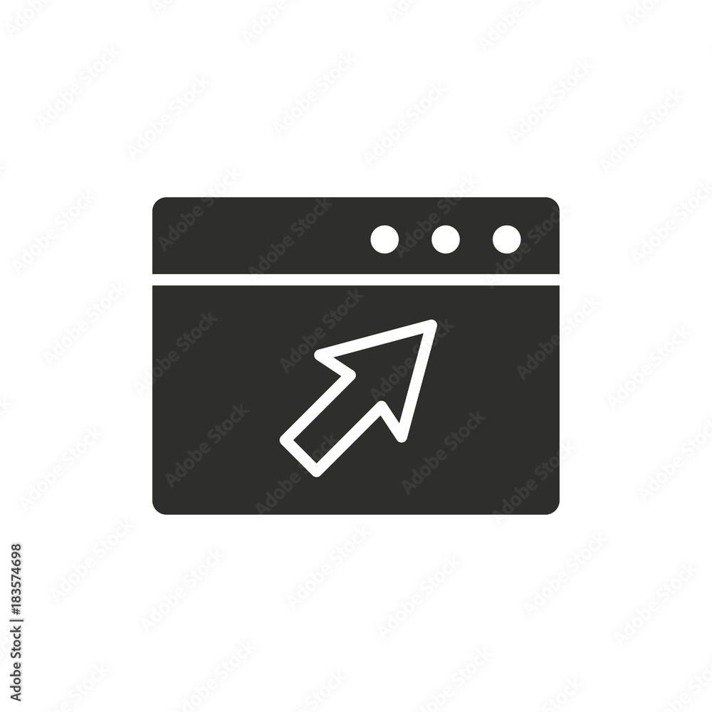 Browser vector icon. Browser vector icon.